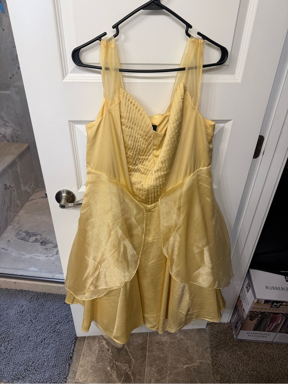 Disney Belle, Pale Yellow Cocktail Chiffon Dress for Halloween or costume party